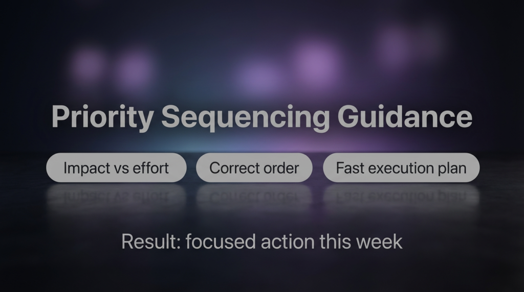Priority Sequencing Guidance package