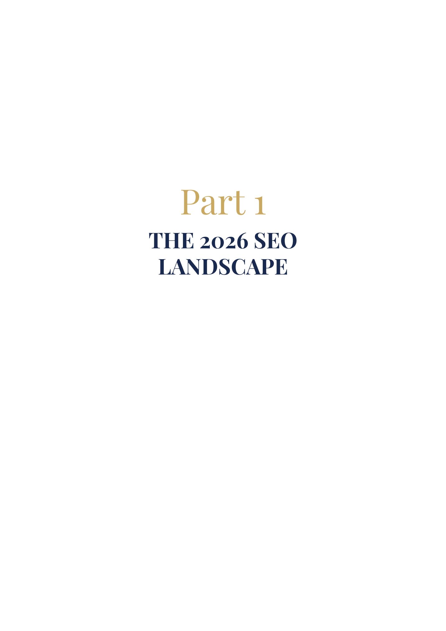 Manual page — The 2026 SEO Landscape
