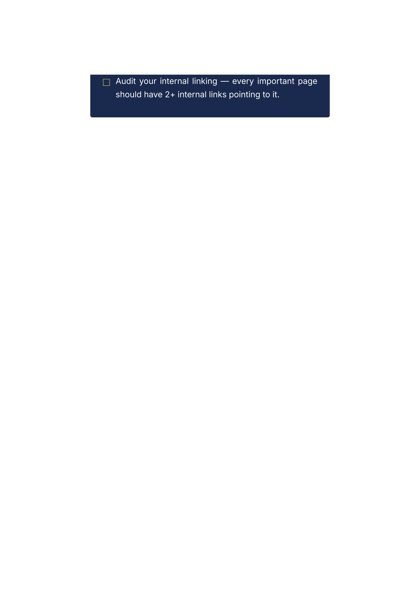 Manual page — Audit Checklist