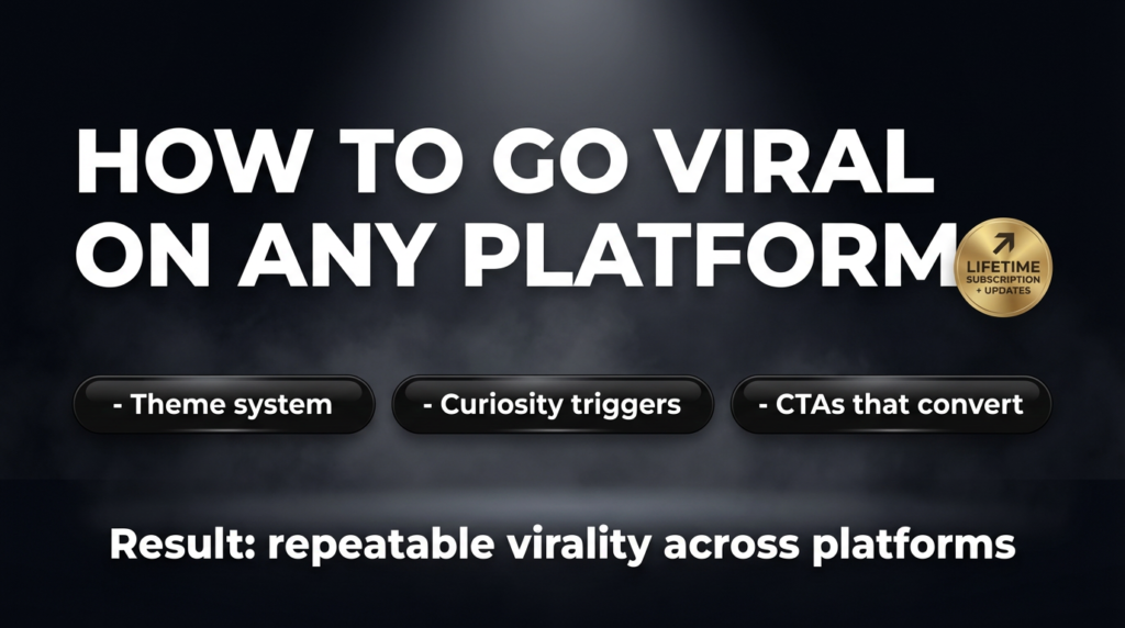 How To Go Viral On Any Platform package