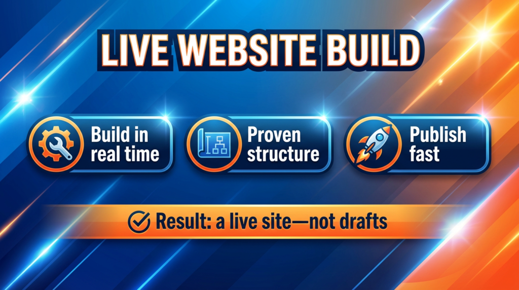 Live Website Build package
