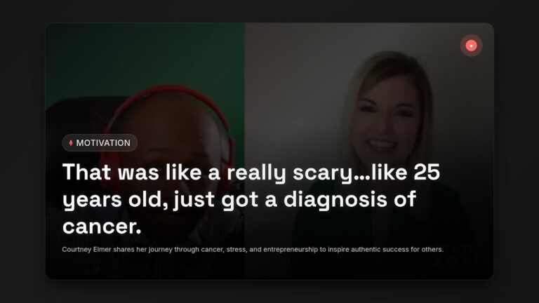 Overcoming Cancer & Stress: Courtney Elmer’s Journey to Authentic Entrepreneurial Success