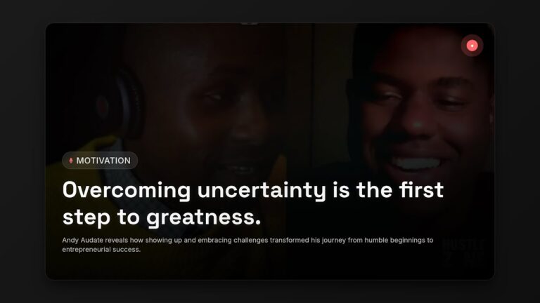 Show Up for Success: Andy Audate’s Secrets to Entrepreneurial Growth & Motivation