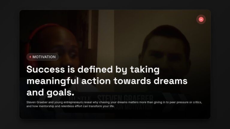 Why Pursuing Dreams Beats Partying – Steven Graeber’s Unfiltered Success Advice