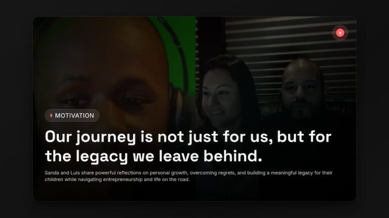 Leaving a Legacy: Sanda & Luis on Growth, Regret, and Empowering Their Kids