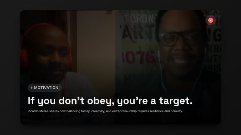 Ricardo Mcrae: Balancing Family, Creativity & Entrepreneurship Against All Odds